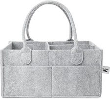 Mr. Pen Diaper Caddy Organizer Gray Medium Nursery Storage