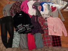 Girls Size 10/12 LOT 18 Items Spring Season. Tops, Pajama, Sweater, Jeans