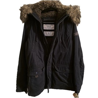 Abercrombie & Fitch Winter Jacket, Men Size Large, Fur Hood
