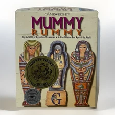 Mummy Rummy Egyptian Treasures Card Game GameWright Complete