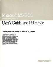 Microsoft MS-DOS 5.0 User's Guide  Reference Paperback BTI