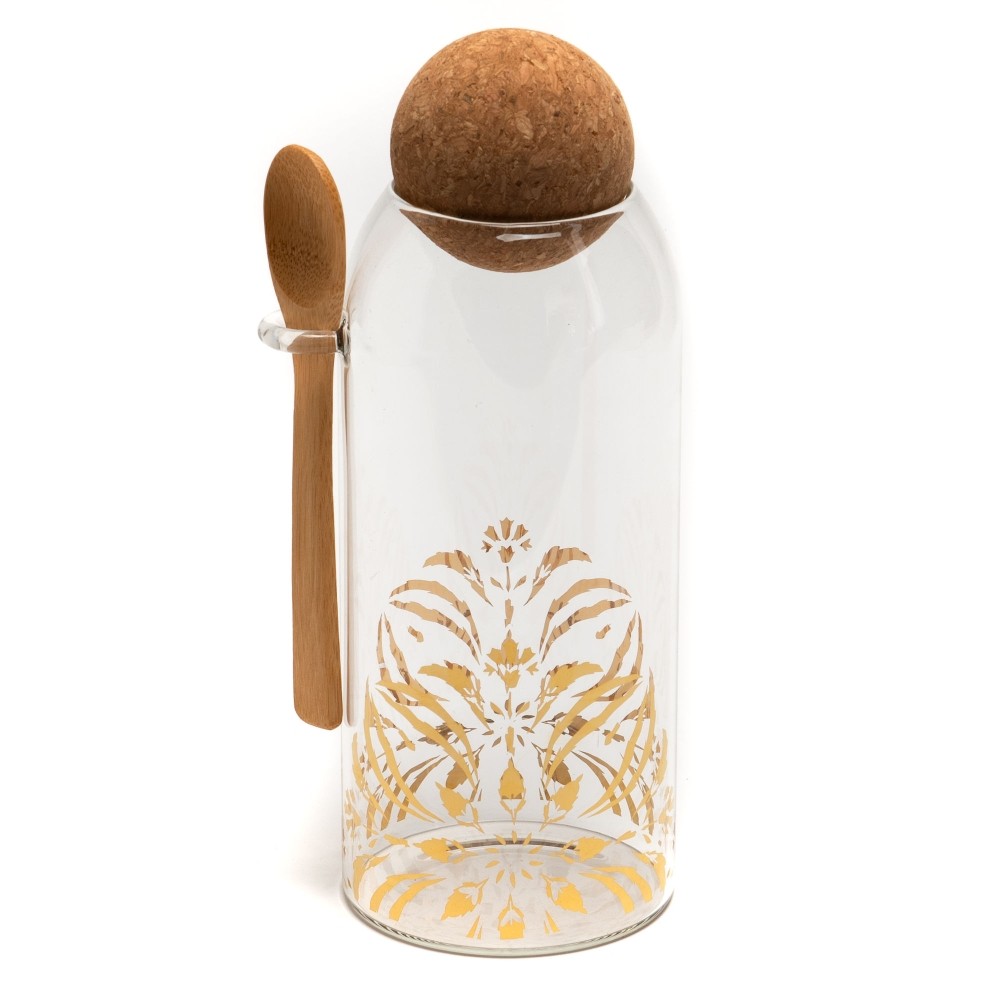 Pot en borosilicate Alix design minimaliste transparent