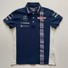 Hackett Williams Martini Racing Shirt Polo Womens 10 Navy Blue F1 Formula 1