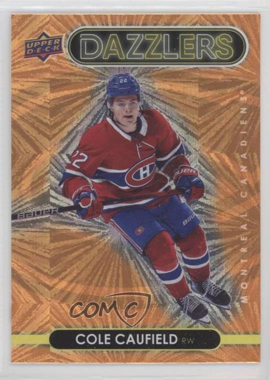 2021-22 Upper Deck Series 1 Dazzlers Orange Cole Caufield #DZ-25 11sh