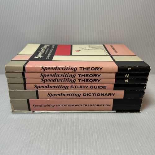 VTG 1966 Complete Speedwriting ABC Shorthand Correspondence Course + Typing, OOP - Imagen 21 de 22