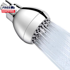 High Pressure Shower Head 3 Inches Anti-Clog Anti-Leak Fixed Showerhead Chrome