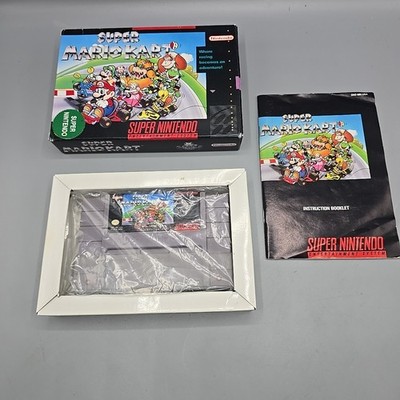 Super Mario Kart (Super Nintendo SNES, 1992) Complete With Manual CIB 