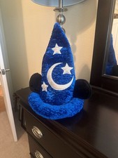 Disney Parks Sorcerer Mickey Mouse Fantasia Plush Wizard Hat with Ears
