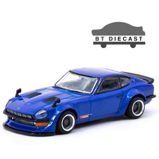 Tarmac Works Nissan Fairlady Z S30 Widebody By Jon Sibal 164 Blue T64g-062-bl