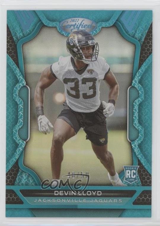 2022 Certified Rookies Mirror Teal 48/50 Devin Lloyd #145 Rookie RC 16wc