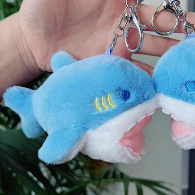 1Pc 12cm Small Shark Plush Toy Doll Stuffed Animal Plush Accessories Toy Pendant - Bild 1 von 4