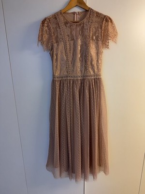 Apart Damen Abendkleid Größe 38 Hautfarbe/ Beige