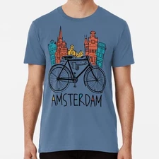 Amsterdam Vintage Retro Holland Netherlands Gift S to 5XL Made in USA T-Shirt