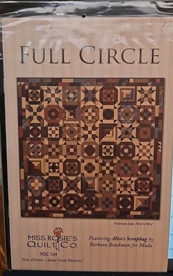 Full Circle Qulit Pattern Resembling Philadephia Pavement Block 78.5''x78.5'' NEW