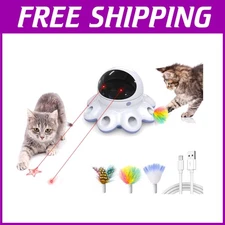 Cat Laser Toy, 2-in-1 Interactive Automatic Motion