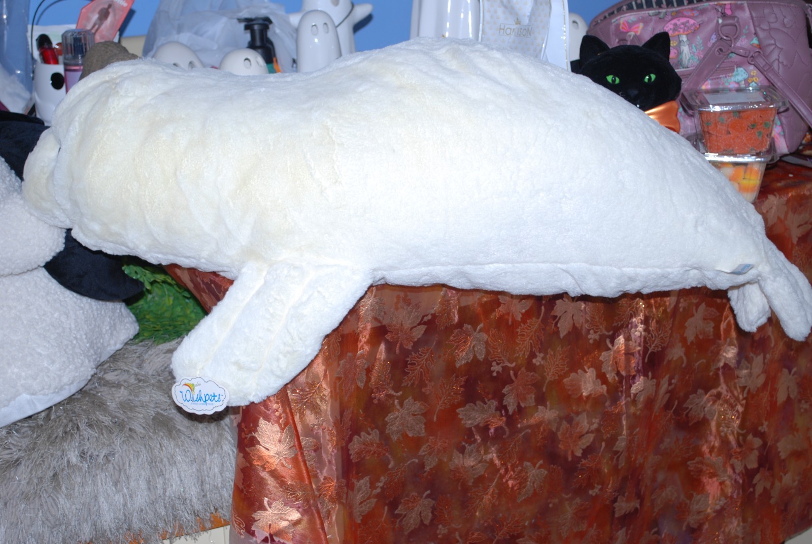 HUGE JUMBO PLUSH 39" WHITE HARP SEAL COASTAL DECOR CUTE TOY 