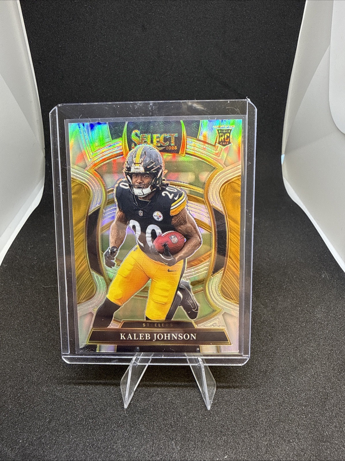 2025 Panini Select Kaleb Johnson Silver Concourse Level #52 Steelers RC