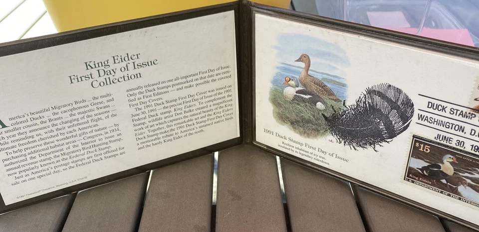 1996 Federal Duck Stamp, First Day of Issue Mint in Presentation Binder.. - Image 4 of 4