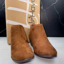 Lust Have Madeline Women’s Ankle Booties Cognac sz 7.5