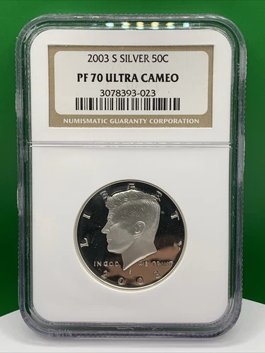 2003-S SILVER Kennedy Half Dollar NGC PF70 UCam