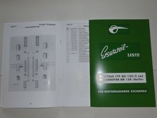 Ersatzteilliste Ersatzteilkatalog MZ RT 125/3 Rollermotor RM 150 IWL Berlin 