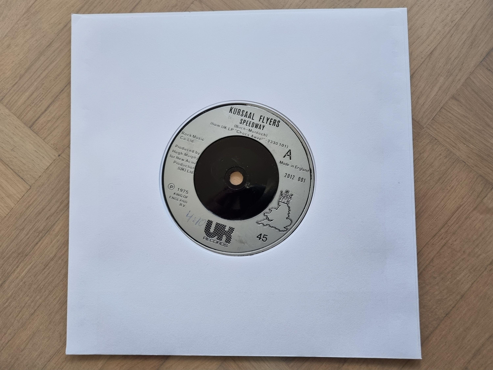 7"" Single Kursaal Flyers - Speedway Vinyl UK