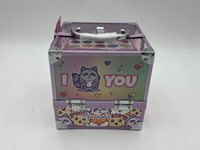 MARTINELIA Kids Makeup Set w/ Mirror   Eyeshadow & Lip Gloss Case