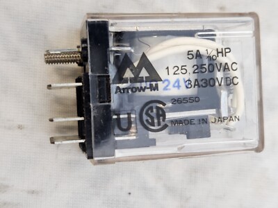 2(lot) Arrow-M AP324298 HC4-DC24V 70615 26550 Relay - 4PDT - 24VDC Coil