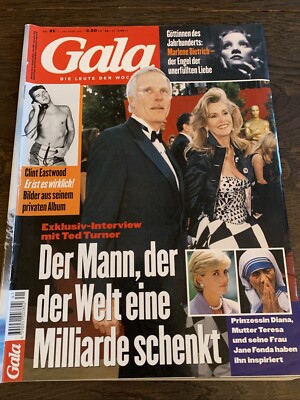 Gala Magazin 10/1997 - Ted Turner, Clint Eastwood, Marlene Dietrich