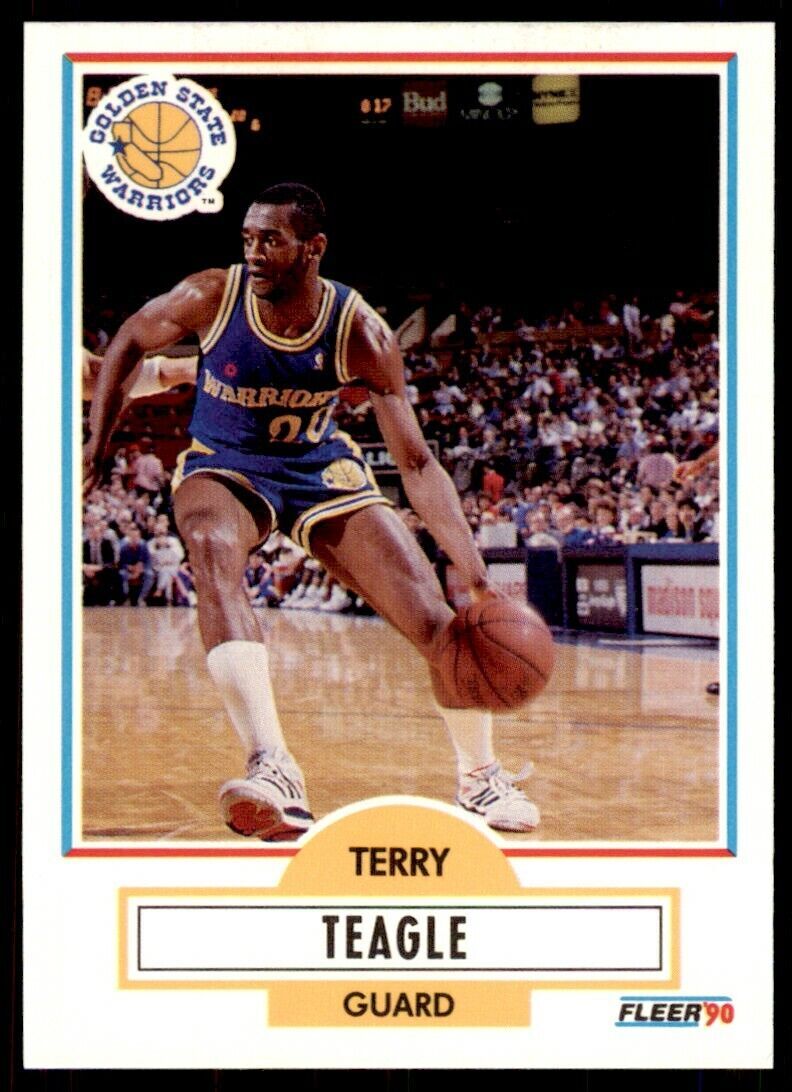 1990-91 Fleer Terry Teagle . Golden State Warriors #68