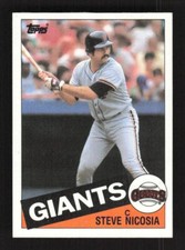 1985 Topps Baseball Steve Nicosia #191 San Francisco Giants