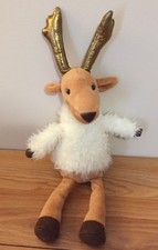 Jellycat DEVINE REINDEER beanbag plush 14"L w/Antlers
