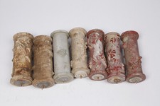 7x Musterwalzen Malerwalzen Strukturwalze Ringwalzen zweifarbig 15cm - (1078)