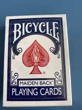 Marked Playing Cards made by Bicycle playing card company Blue back Maiden.