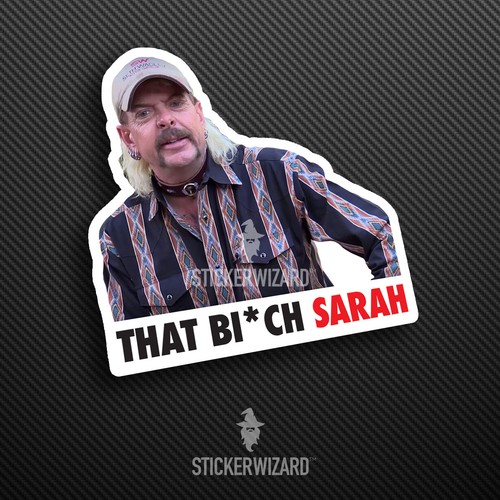 PERSONALISED Joe Exotic Tiger King Sticker | Carole Baskin Decal | Car | Window - Picture 5 of 5