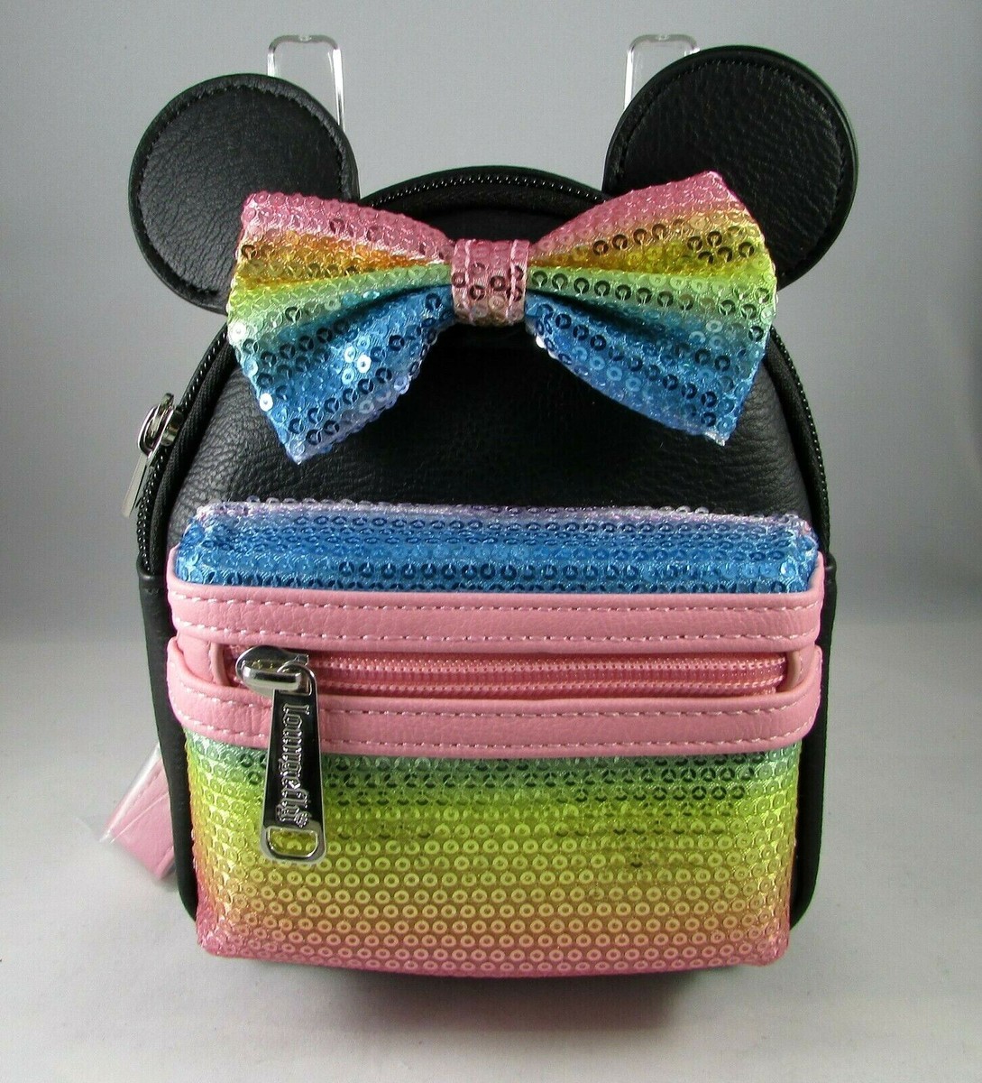 Disney Parks Loungefly Sequin Minnie Mouse Wristlet Mini  display picture 2