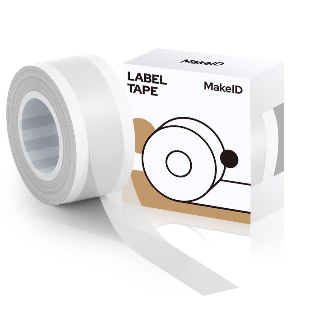 Label Maker Tape - 9mm Self-Adhesive Sticker Label Tape Refill Compatible wit...