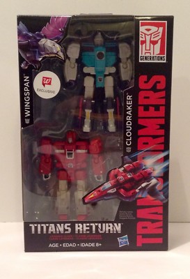 Transformers TITANS RETURN - WINGSPAN & CLOUDRAKER - Legends Class - Walgreen Ex
