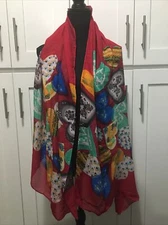 Charlotte Daniel Oblong Scarf Sylvia Alexander Fuchsia Pink Sarong Shaw New