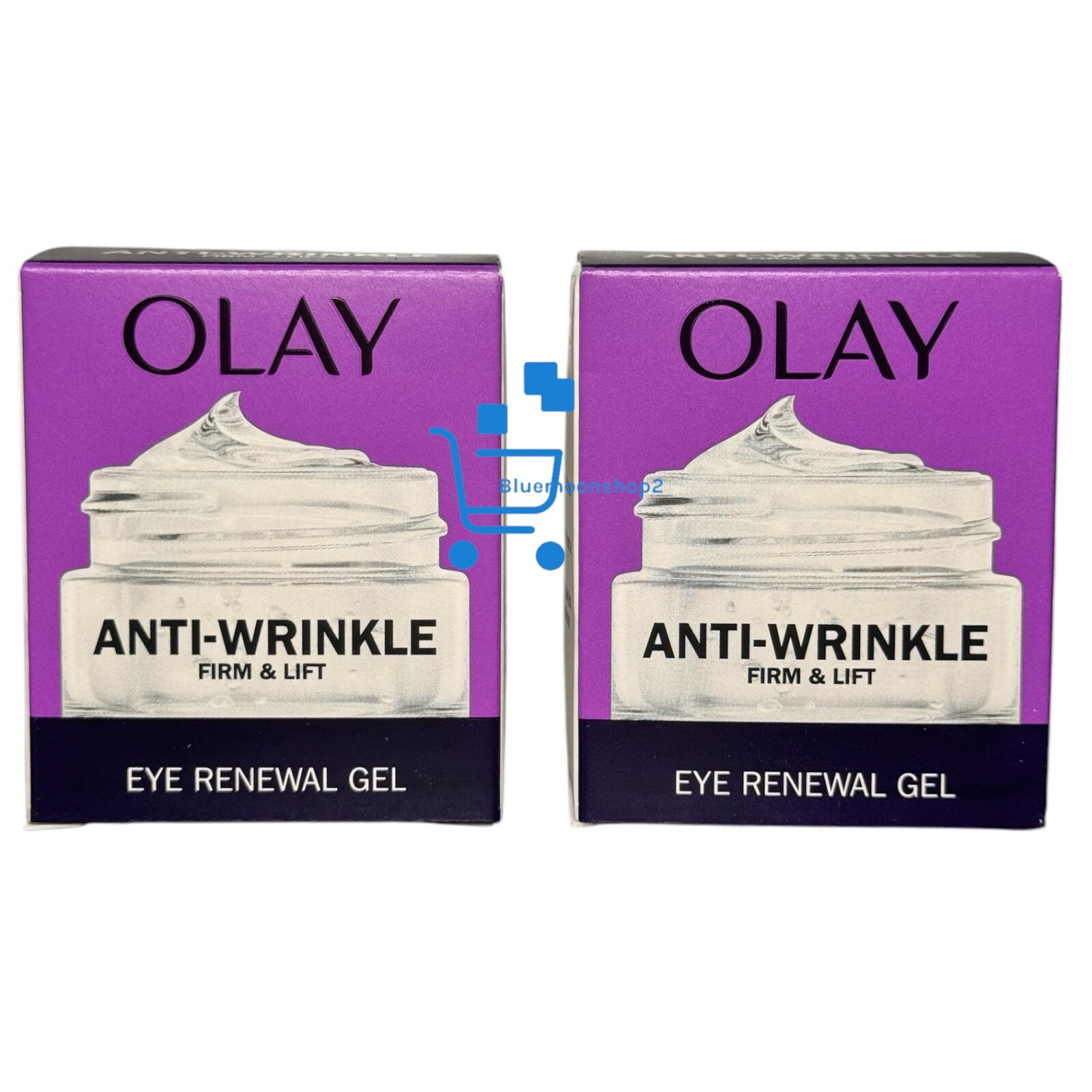 2 x 15ml Olay Anti-Wrinkle Firm & Lift Eye Renewal Gel