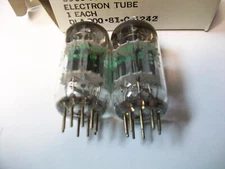 NOS MATCHED PAIR GE JAN 5751 / 12AX7  TUBES