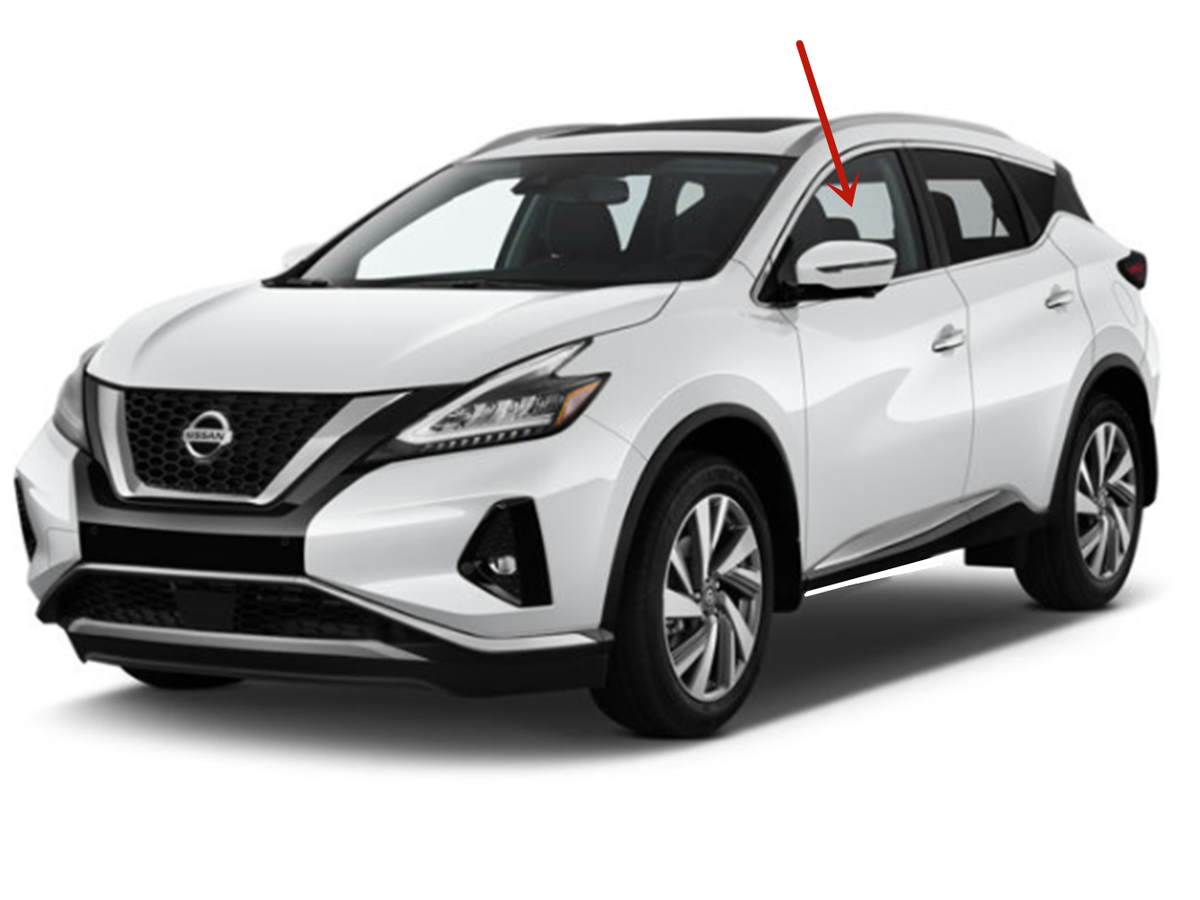 Fits 2015-2024 Nissan Murano Driver Left Side Front Door Window