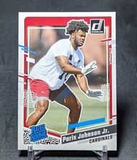 Paris Johnson Jr. Rated Rookie RC 2023 Donruss Card #304 Arizona Cardinals. rookie card picture