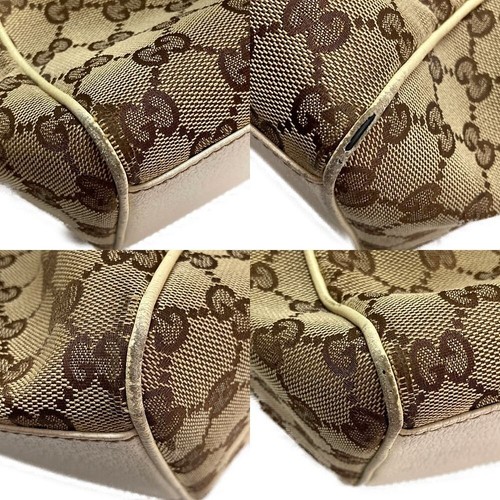 GUCCI Charmy Shoulder Hand Bag GG Canvas Leather 154180 Brown #33 - Picture 6 of 9