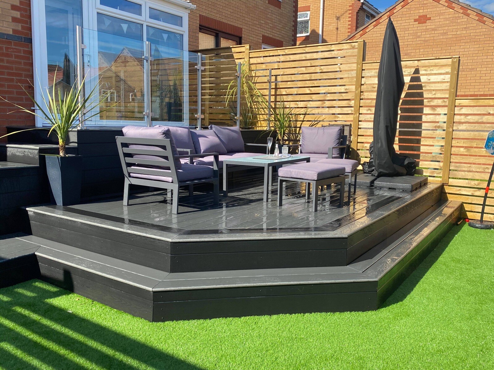 Sample Box -Finch Composite Plastic Decking Boards Wood Effect Grey ...
