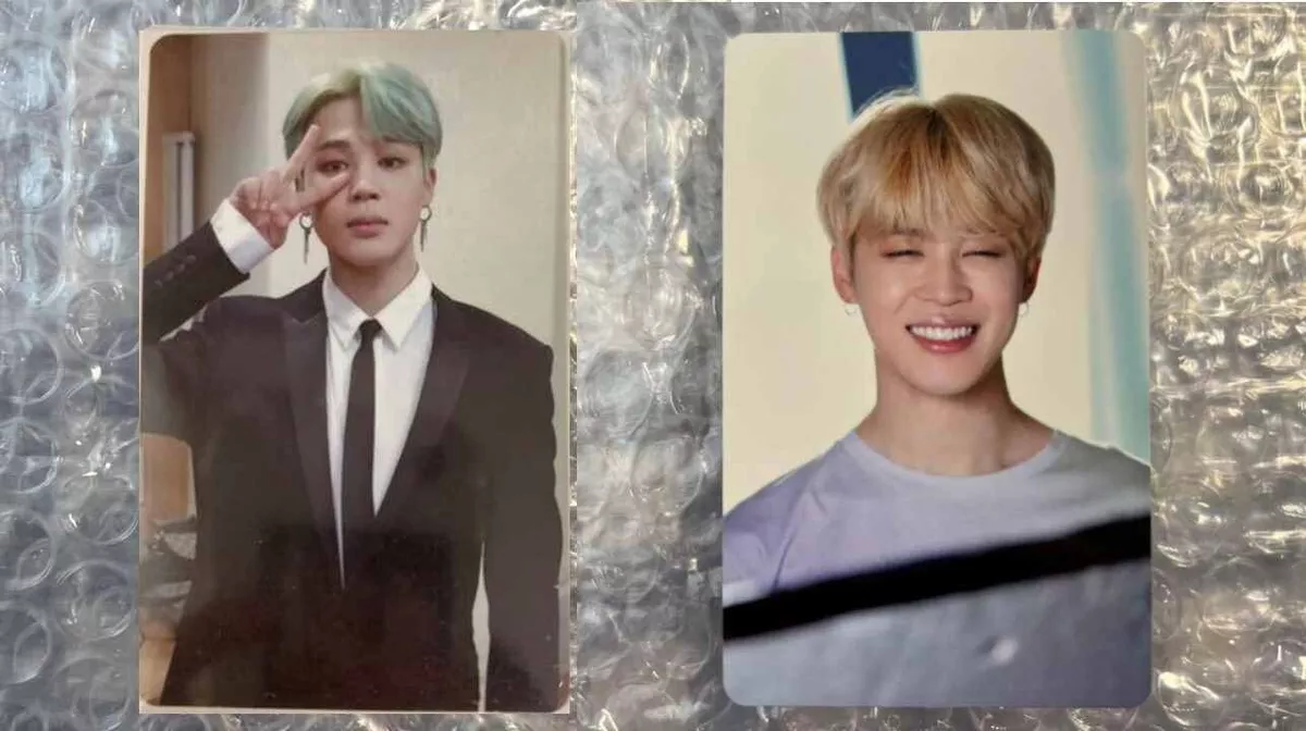 BTS Jimin Memories of 2017 2018 DVD Official Photocard 2 set Bangtan Photo Card