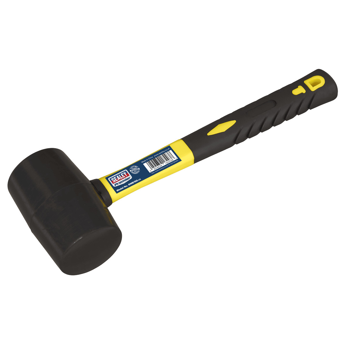 Sealey RMB150 Premier Rubber Mallet with Fibreglass Shaft 1.5lb