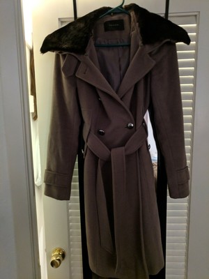 taupe wrap coat