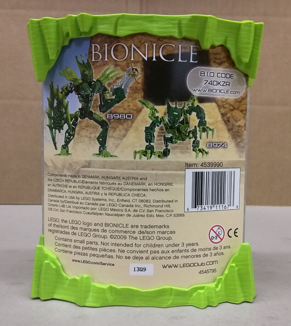 LEGO Bionicle 8974 Tarduk NEW! Green Jungle Agori Spikes Claws | eBay
