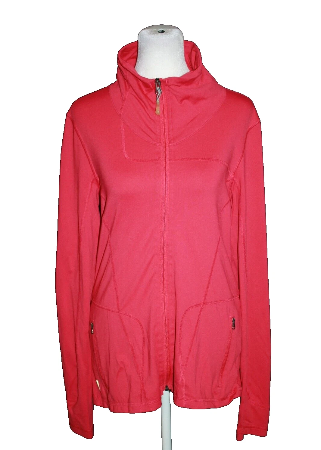 lole zip front fitted athletic upf 50 jacket